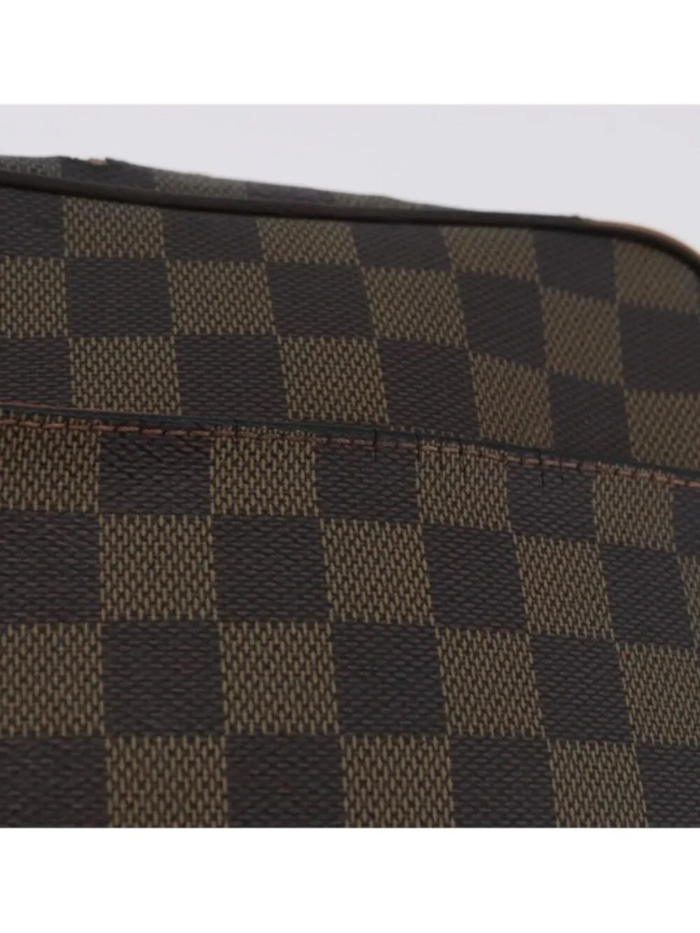 Authentic LOUIS VUITTON Damier Ebene Olaf PM Shoulder Bag N41442 LV